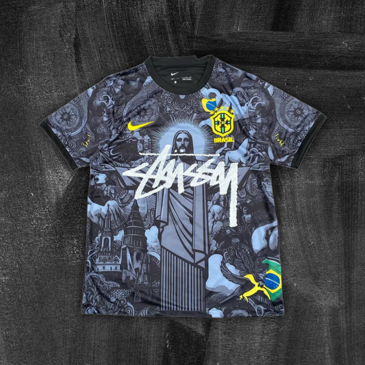 STÜSSY 2024 special edition Brazil black kit - Jesus edition