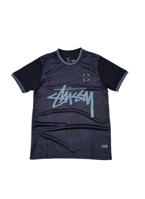 STÜSSY X “BRASIL” JERSEY - black yin and yang