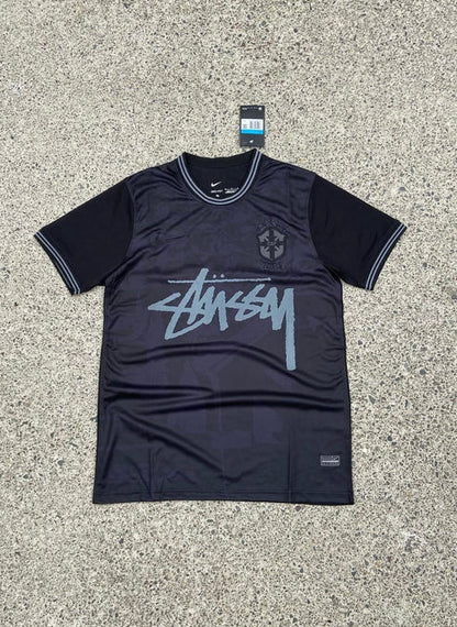 STÜSSY X “BRASIL” JERSEY - black yin and yang